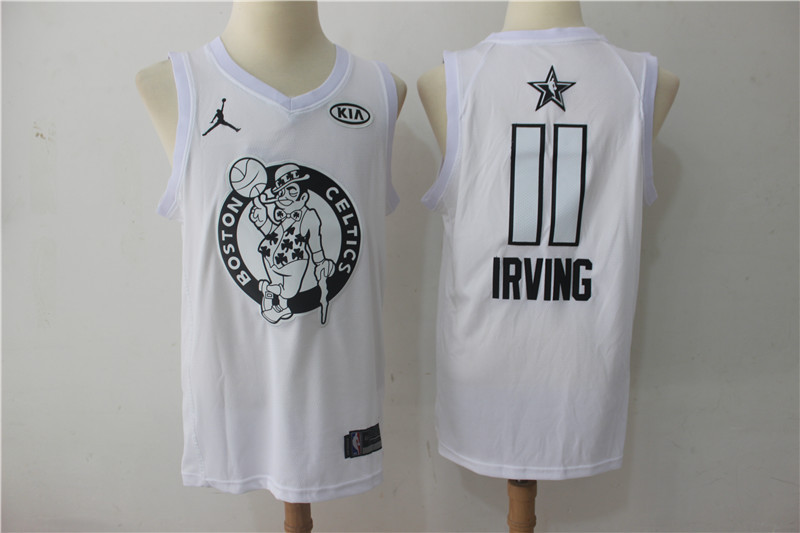 Men Boston Celtics #11 Irving White 2108 All Stars NBA Jerseys->boston celtics->NBA Jersey